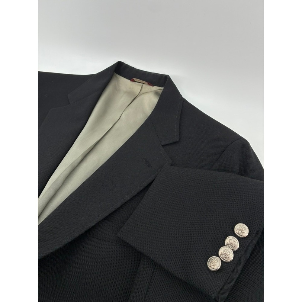 VNTG Cricketeer Season Skipper Navy Blazer 42R USA Union Made Wool Sport Coat